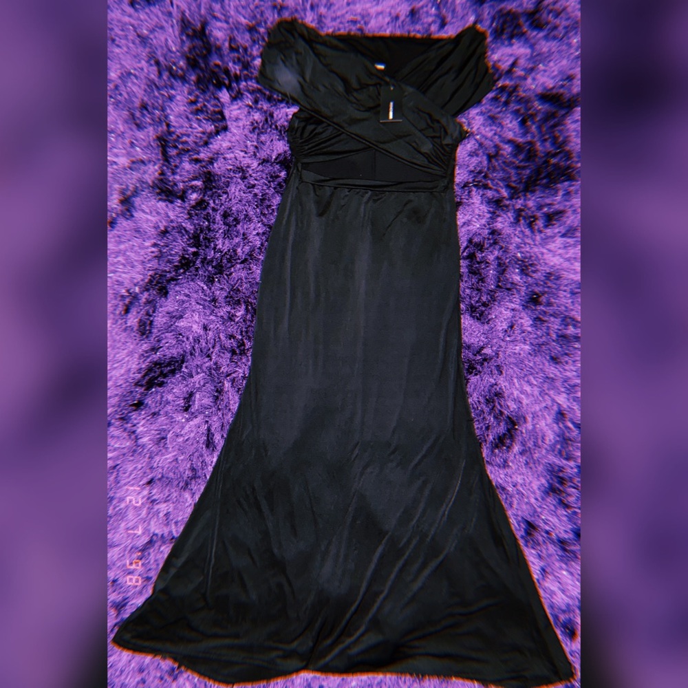 Plus Size Off shoulder maxi dress